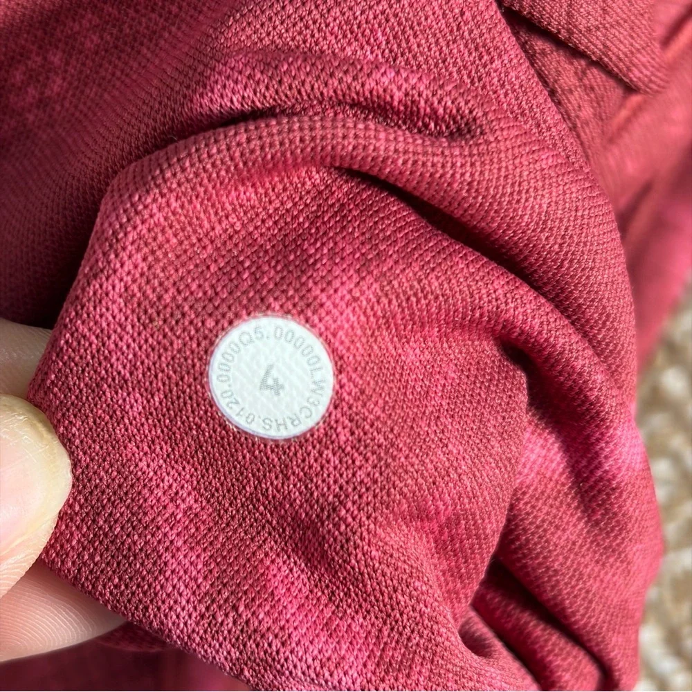 Lululemon‎ Womens Sz 4 Ebb to Street Define Jacket Chianti Red Outdoor Gym Comfy